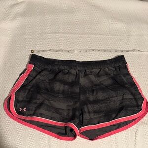 Under Armour Women's Athletic Shorts - Black with Pink Trim